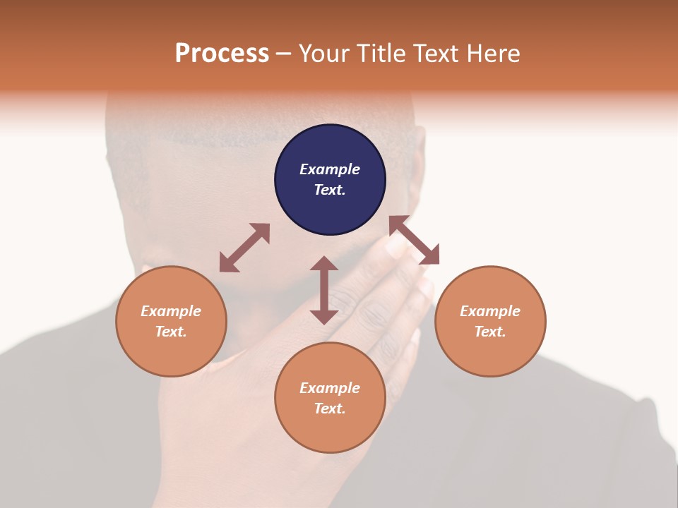 Business Portrait Concentrate PowerPoint Template