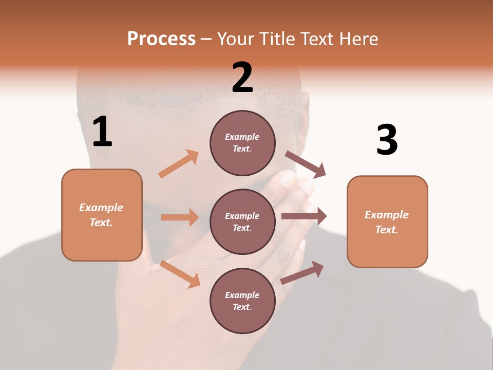 Business Portrait Concentrate PowerPoint Template