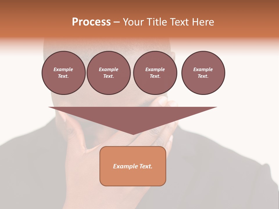 Business Portrait Concentrate PowerPoint Template