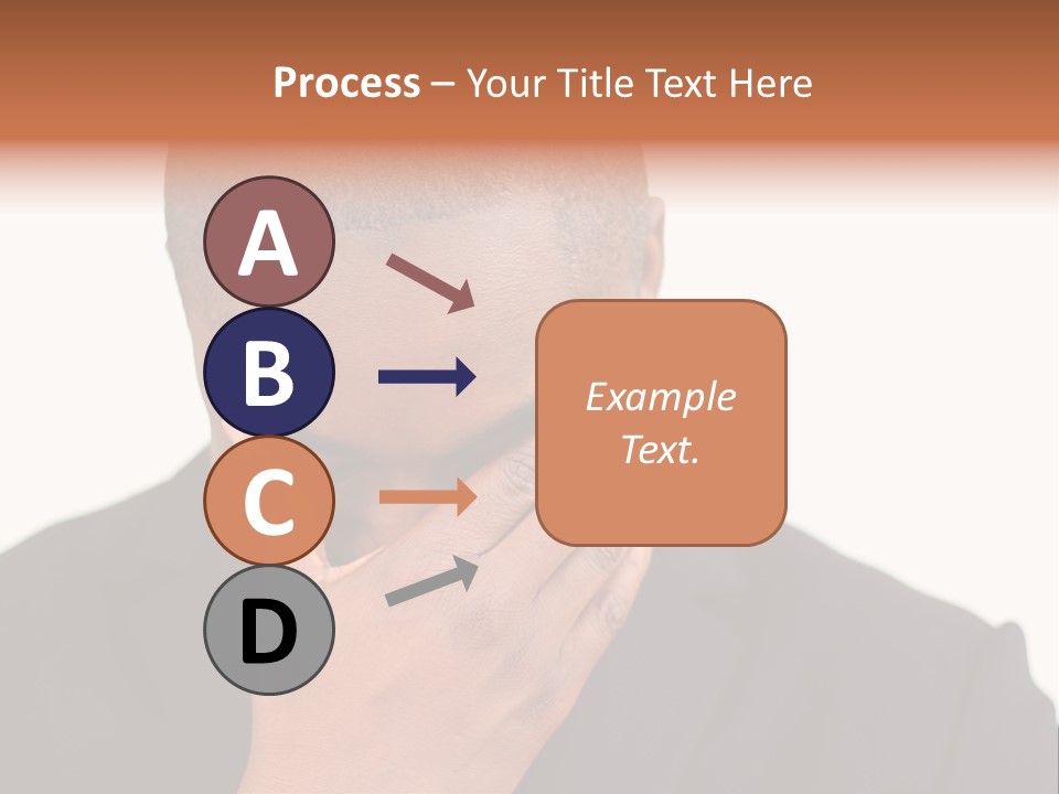 Business Portrait Concentrate PowerPoint Template
