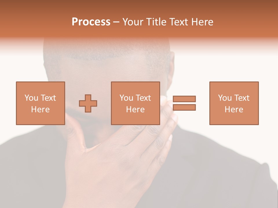 Business Portrait Concentrate PowerPoint Template