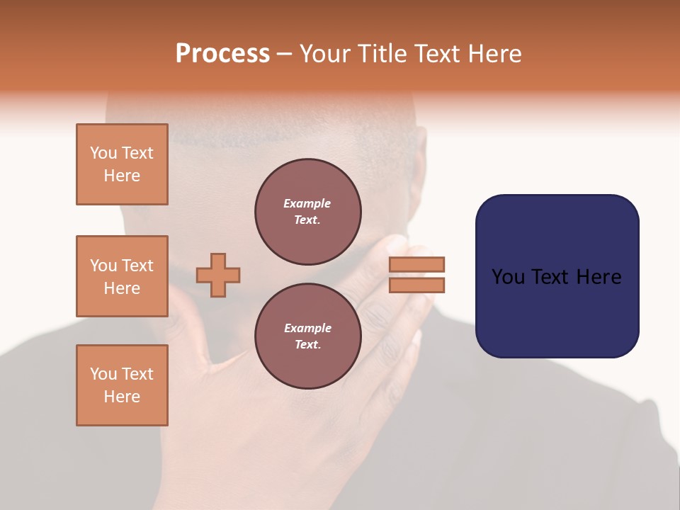 Business Portrait Concentrate PowerPoint Template