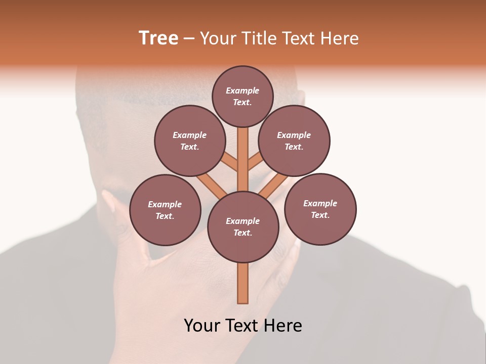 Business Portrait Concentrate PowerPoint Template