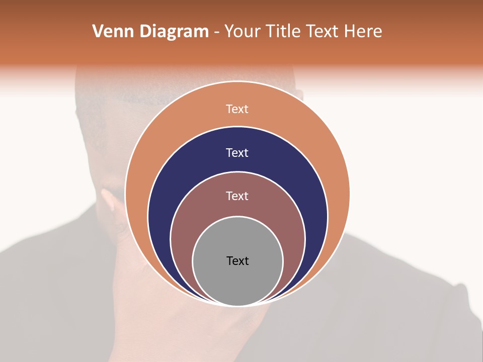 Business Portrait Concentrate PowerPoint Template