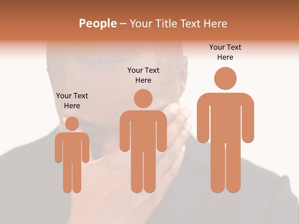 Business Portrait Concentrate PowerPoint Template