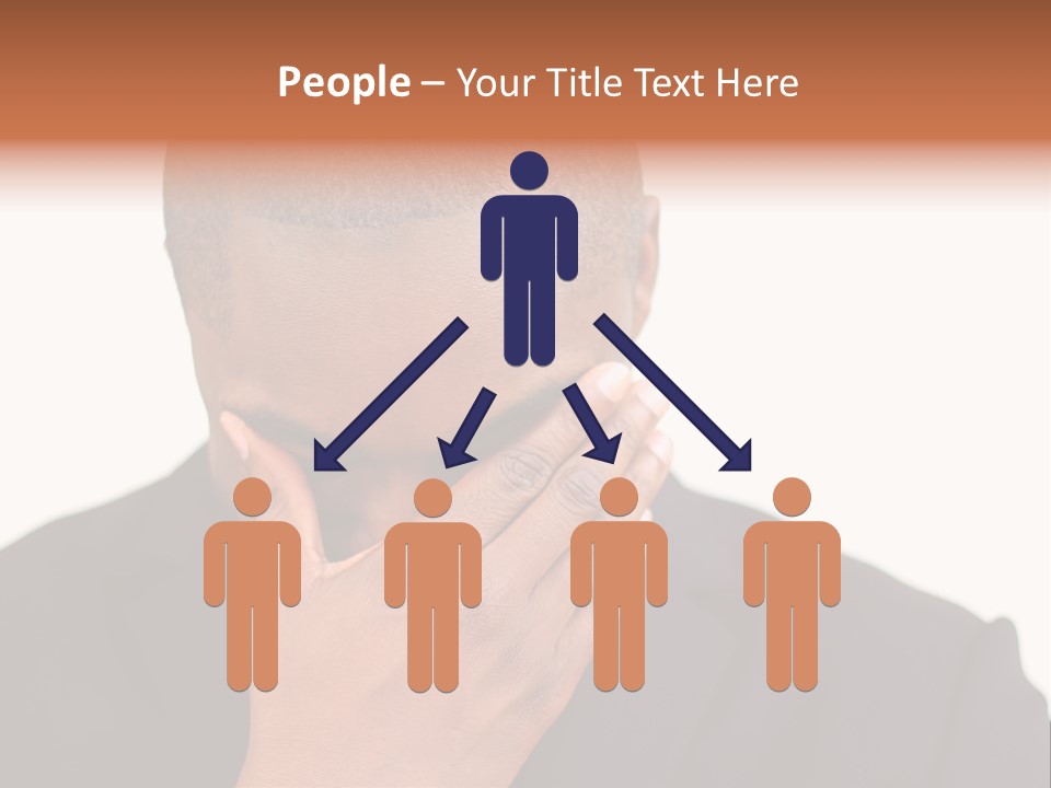 Business Portrait Concentrate PowerPoint Template