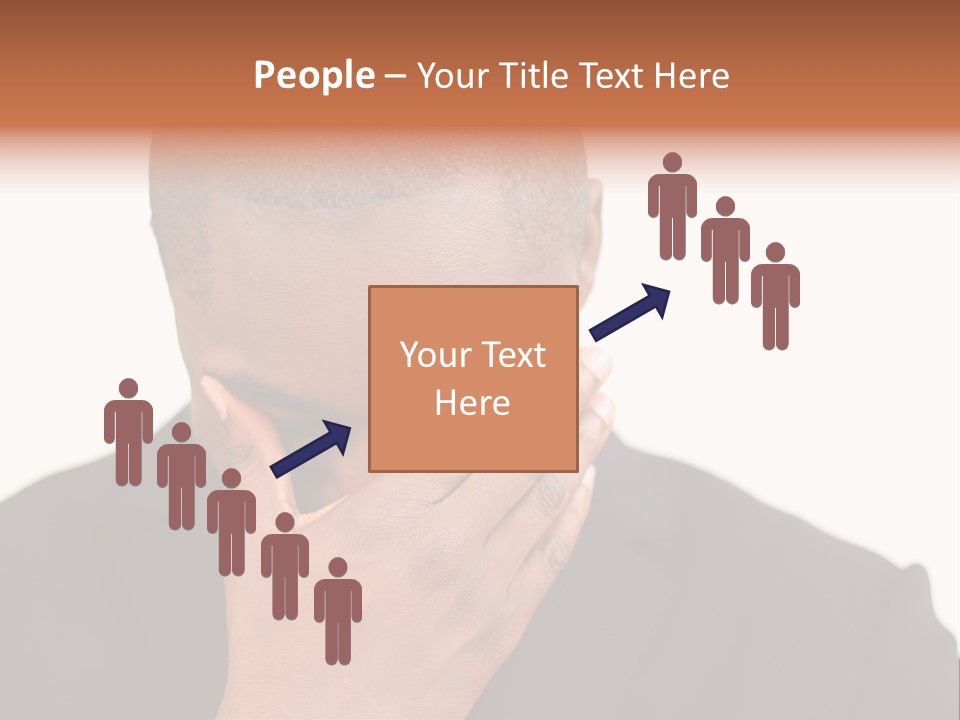 Business Portrait Concentrate PowerPoint Template