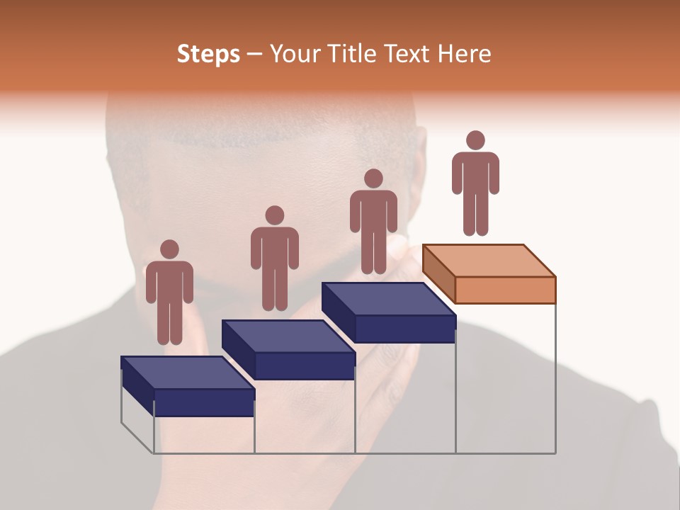 Business Portrait Concentrate PowerPoint Template