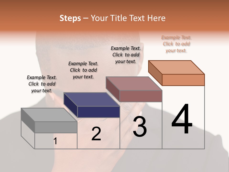 Business Portrait Concentrate PowerPoint Template