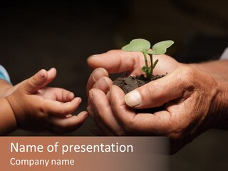 Beginnings Handful Achievement PowerPoint Template