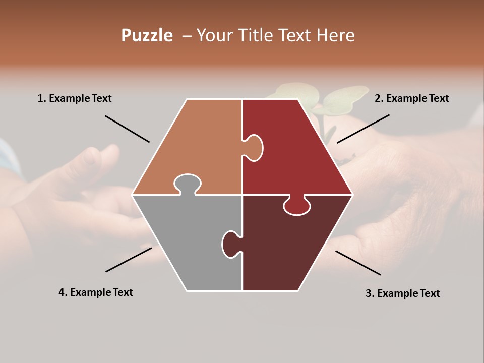 Beginnings Handful Achievement PowerPoint Template