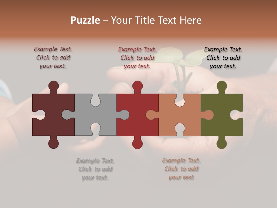 Beginnings Handful Achievement PowerPoint Template