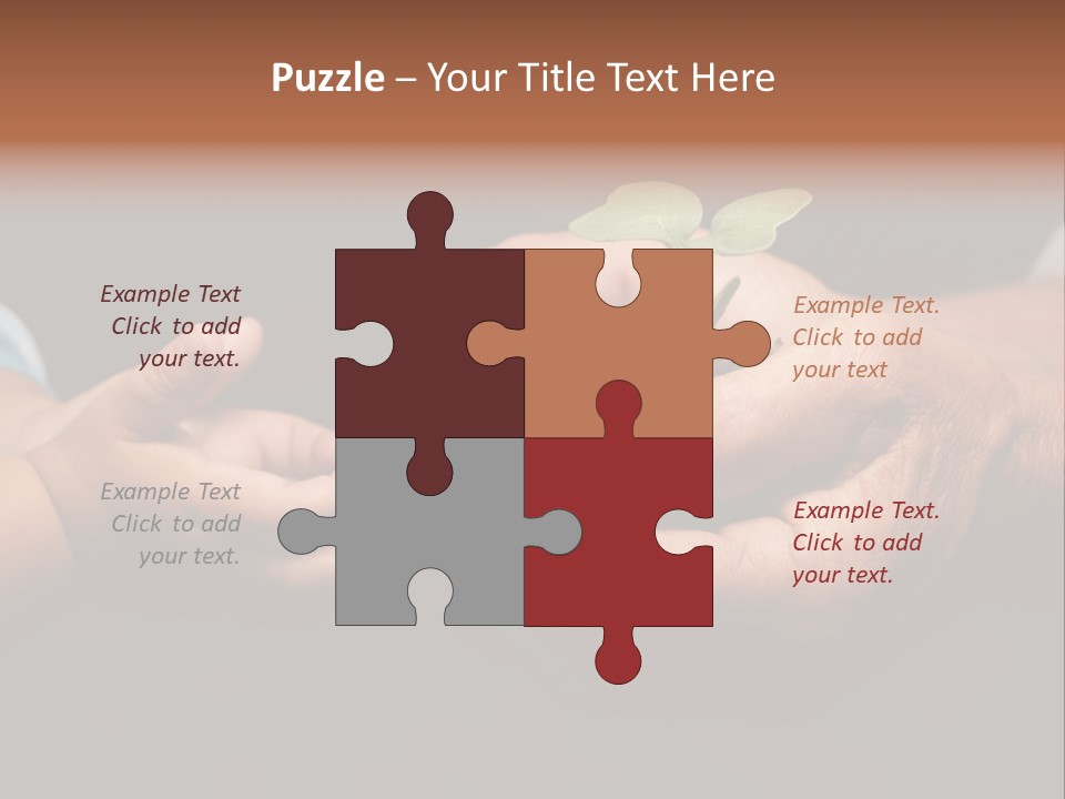 Beginnings Handful Achievement PowerPoint Template