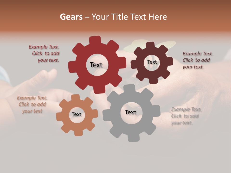 Beginnings Handful Achievement PowerPoint Template