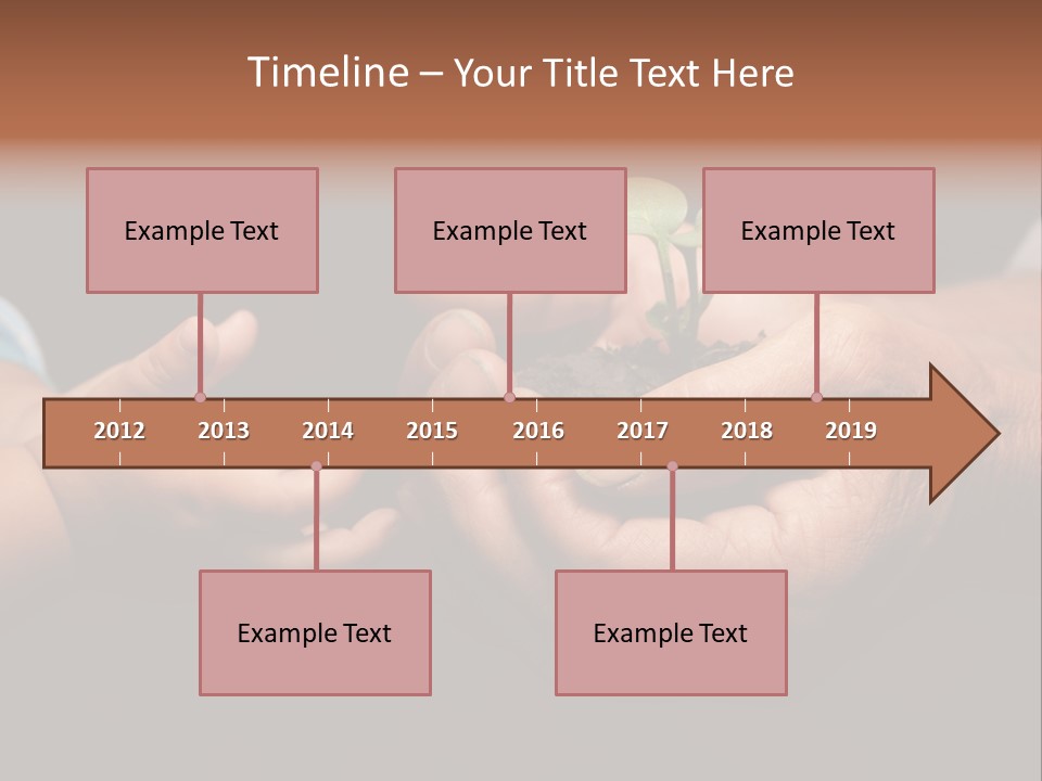Beginnings Handful Achievement PowerPoint Template