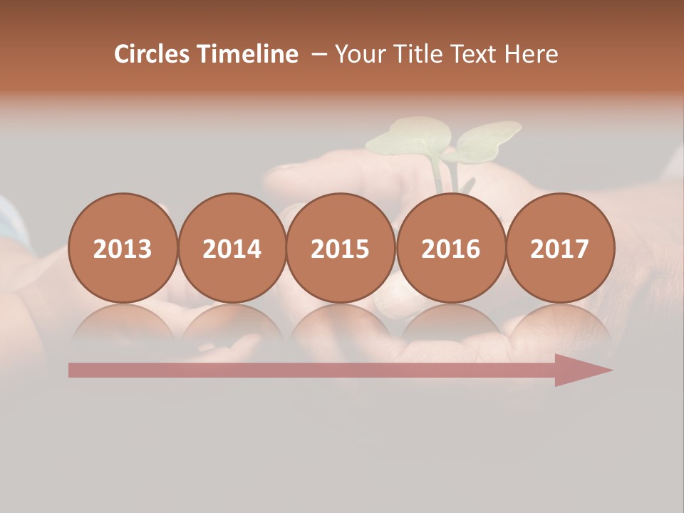 Beginnings Handful Achievement PowerPoint Template