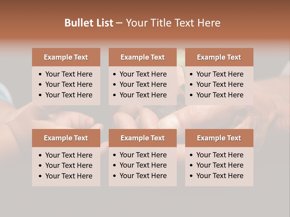 Beginnings Handful Achievement PowerPoint Template