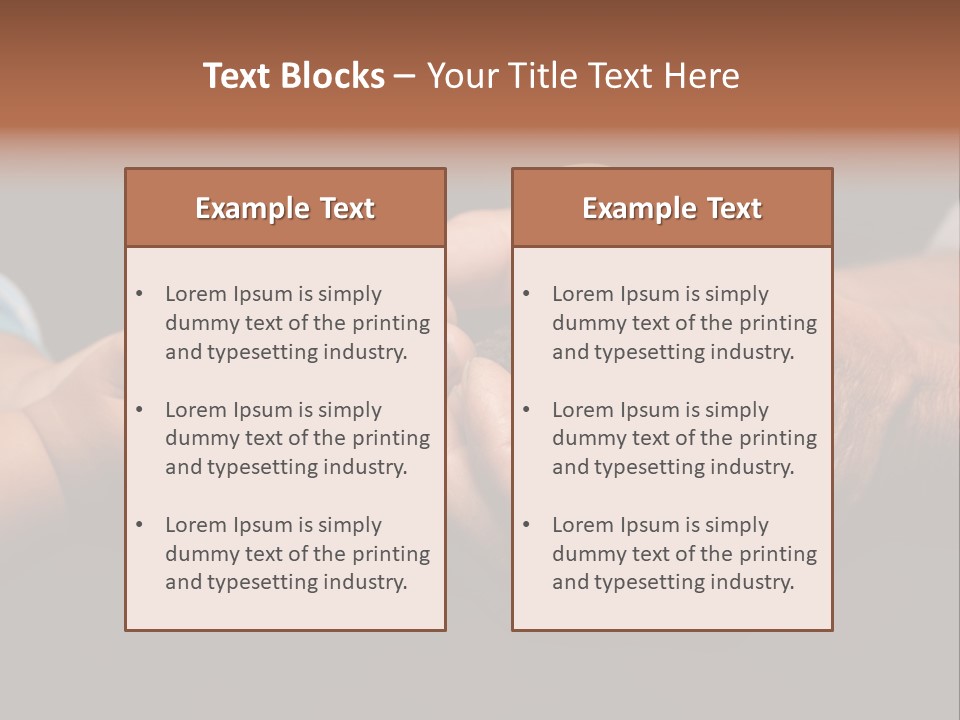 Beginnings Handful Achievement PowerPoint Template