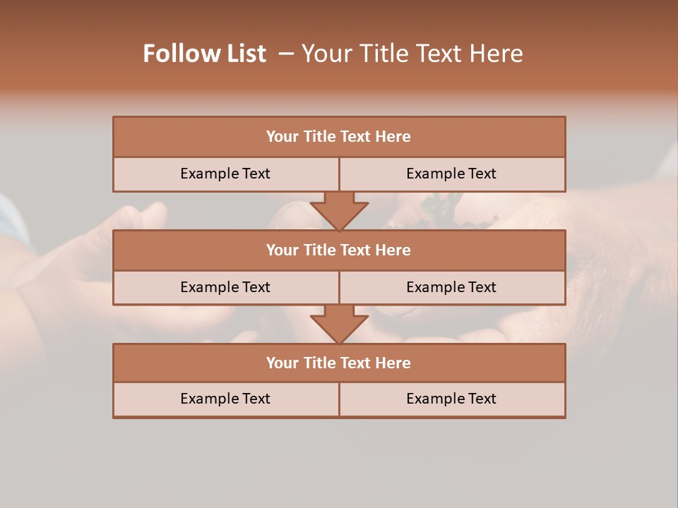 Beginnings Handful Achievement PowerPoint Template