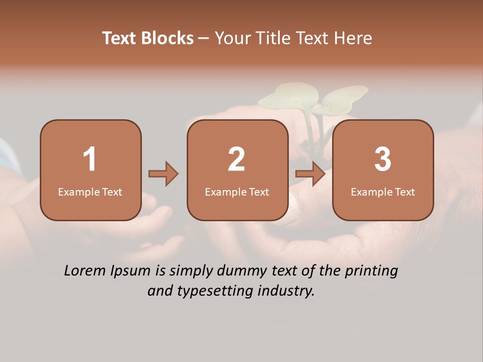 Beginnings Handful Achievement PowerPoint Template