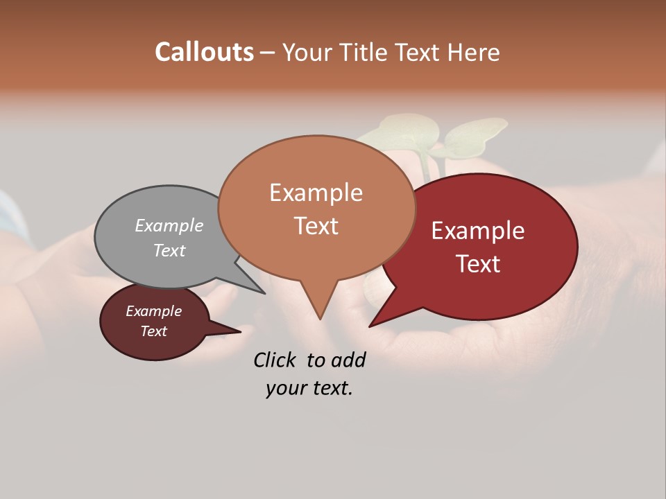 Beginnings Handful Achievement PowerPoint Template