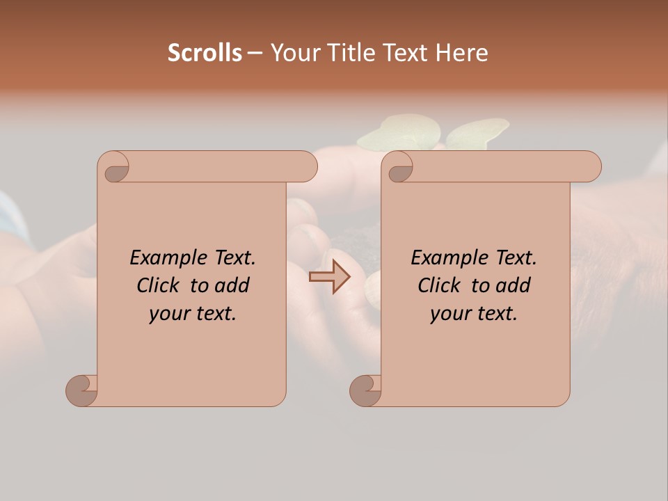Beginnings Handful Achievement PowerPoint Template