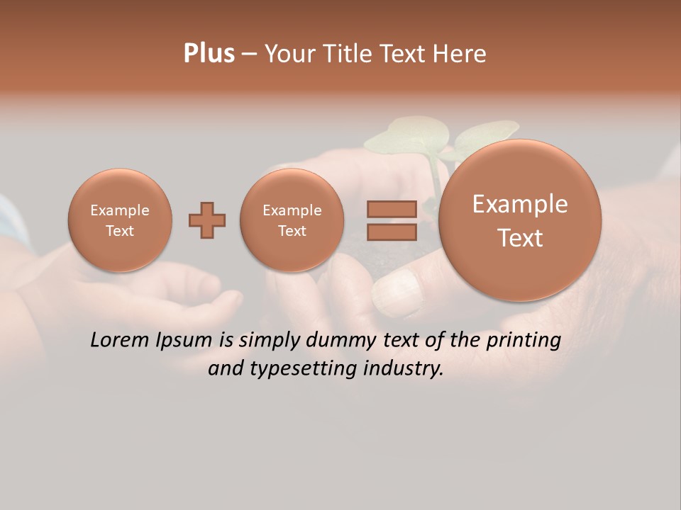 Beginnings Handful Achievement PowerPoint Template