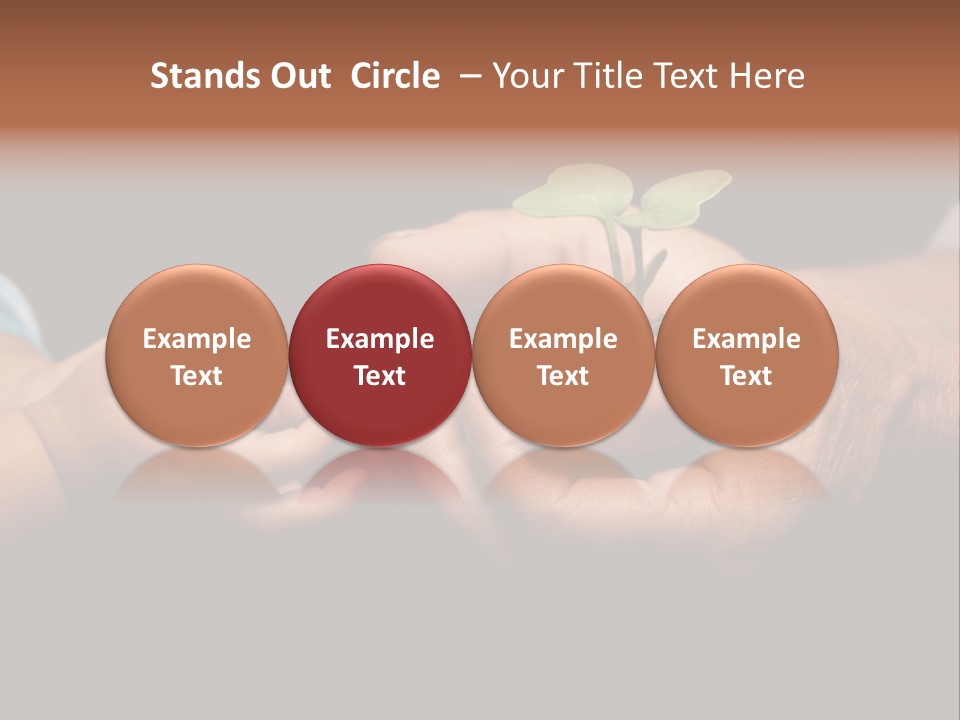 Beginnings Handful Achievement PowerPoint Template