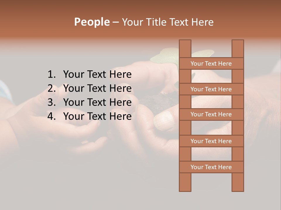 Beginnings Handful Achievement PowerPoint Template