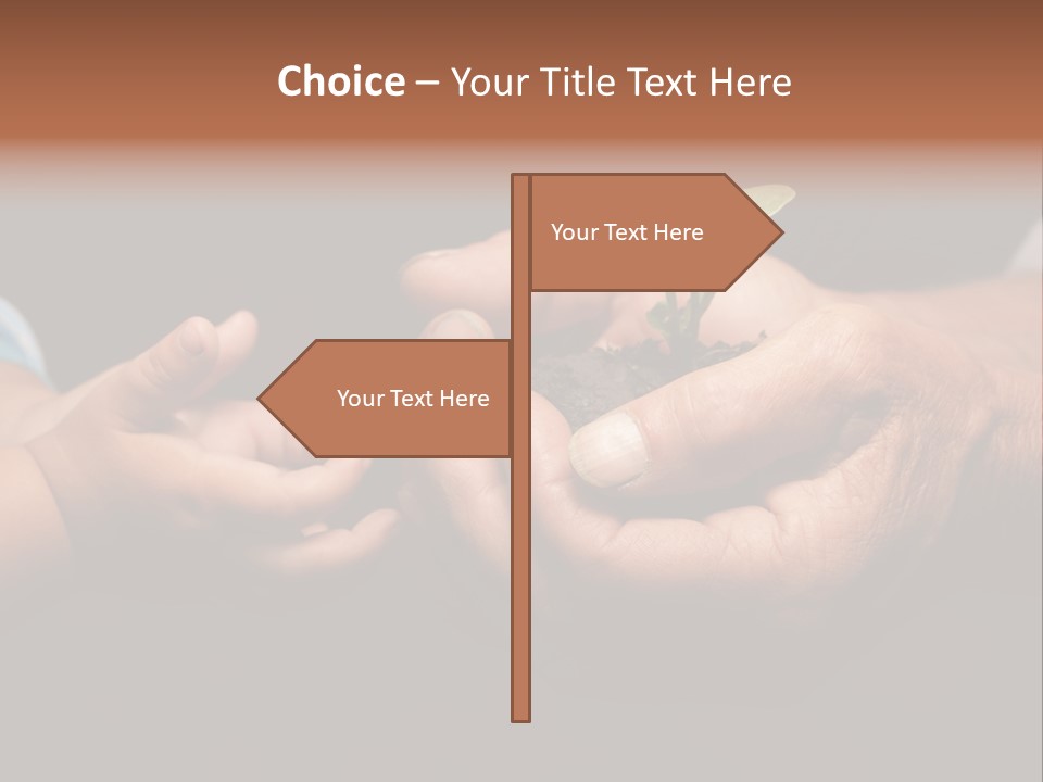 Beginnings Handful Achievement PowerPoint Template