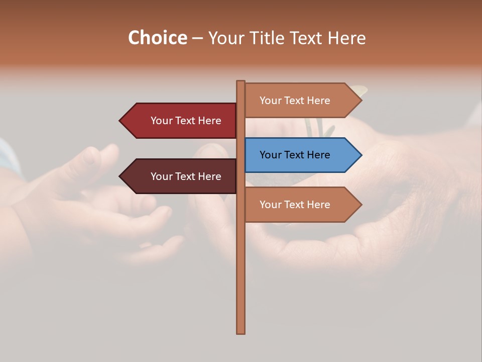 Beginnings Handful Achievement PowerPoint Template
