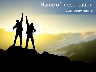 Free Horizon Sunrise PowerPoint Template