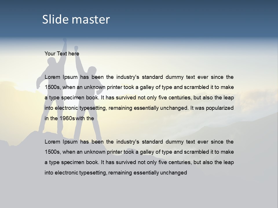 Free Horizon Sunrise PowerPoint Template