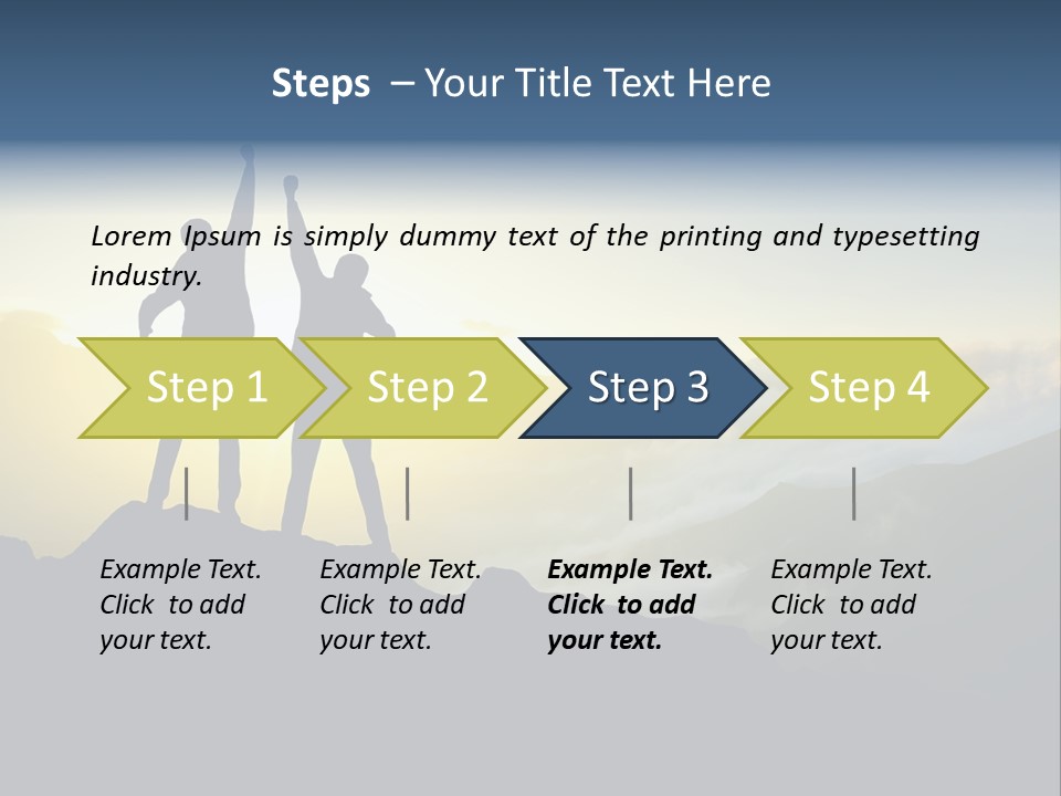 Free Horizon Sunrise PowerPoint Template
