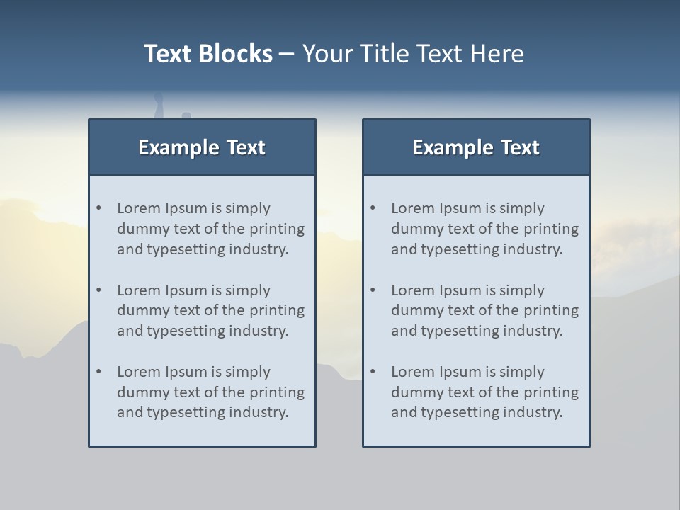 Free Horizon Sunrise PowerPoint Template