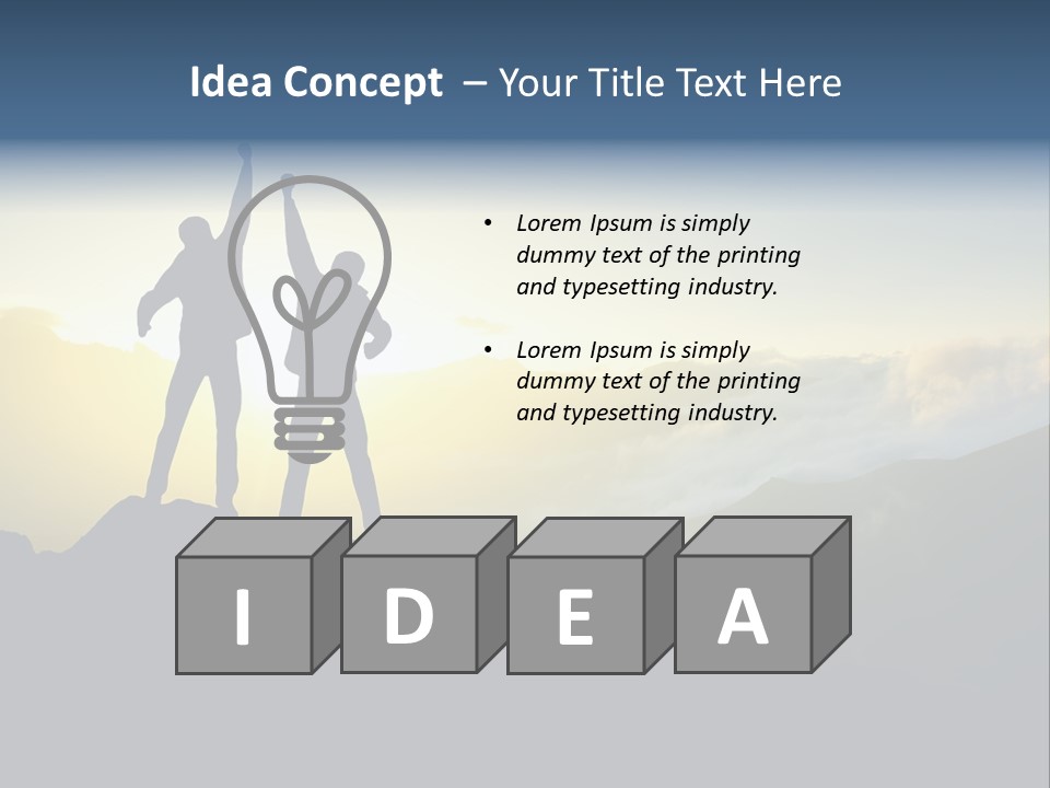 Free Horizon Sunrise PowerPoint Template