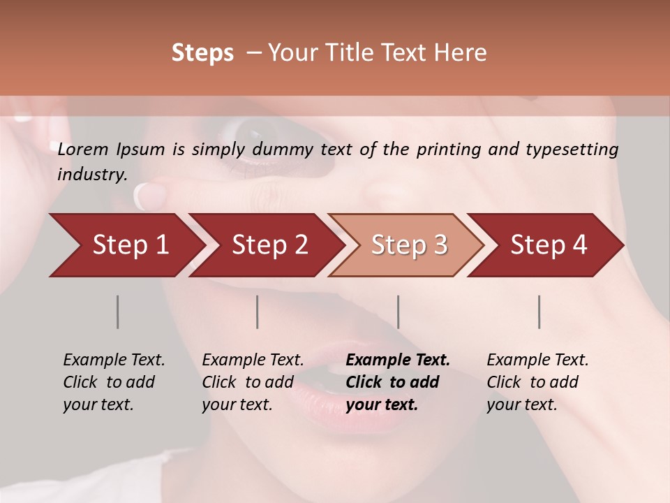 Picture Female Watching PowerPoint Template