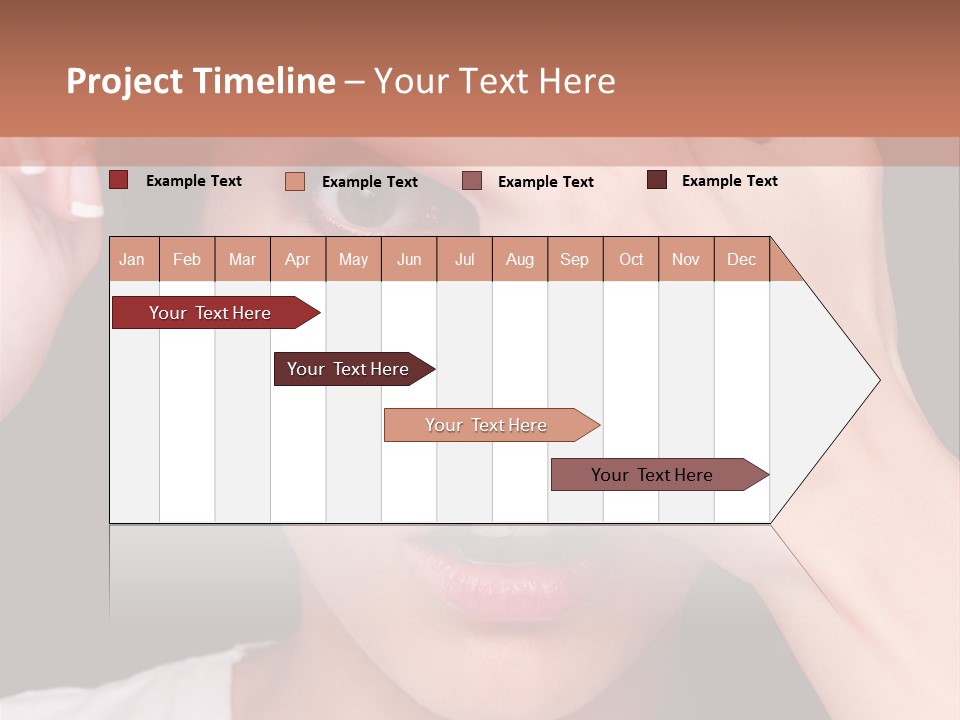 Picture Female Watching PowerPoint Template