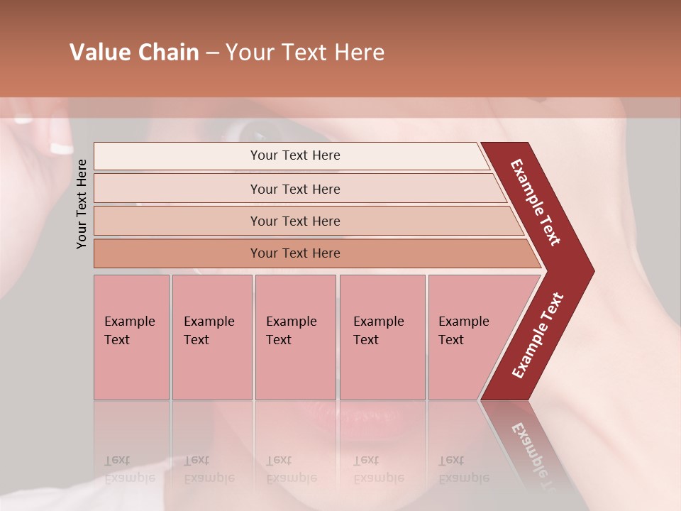 Picture Female Watching PowerPoint Template