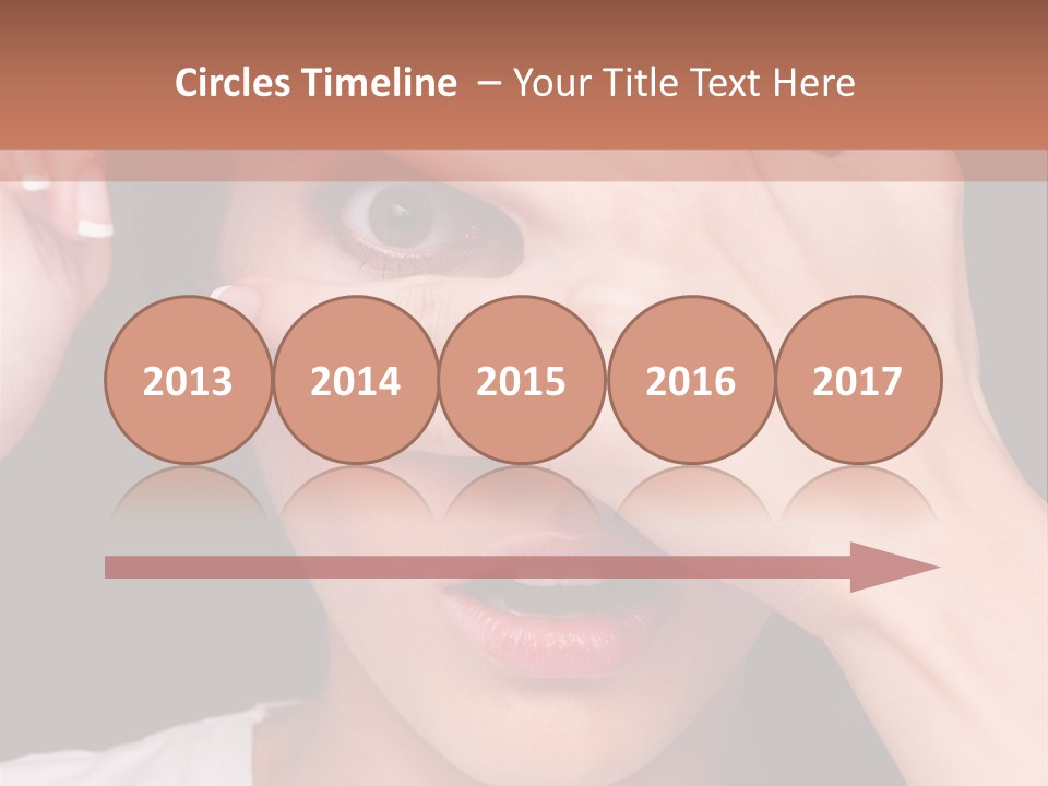 Picture Female Watching PowerPoint Template