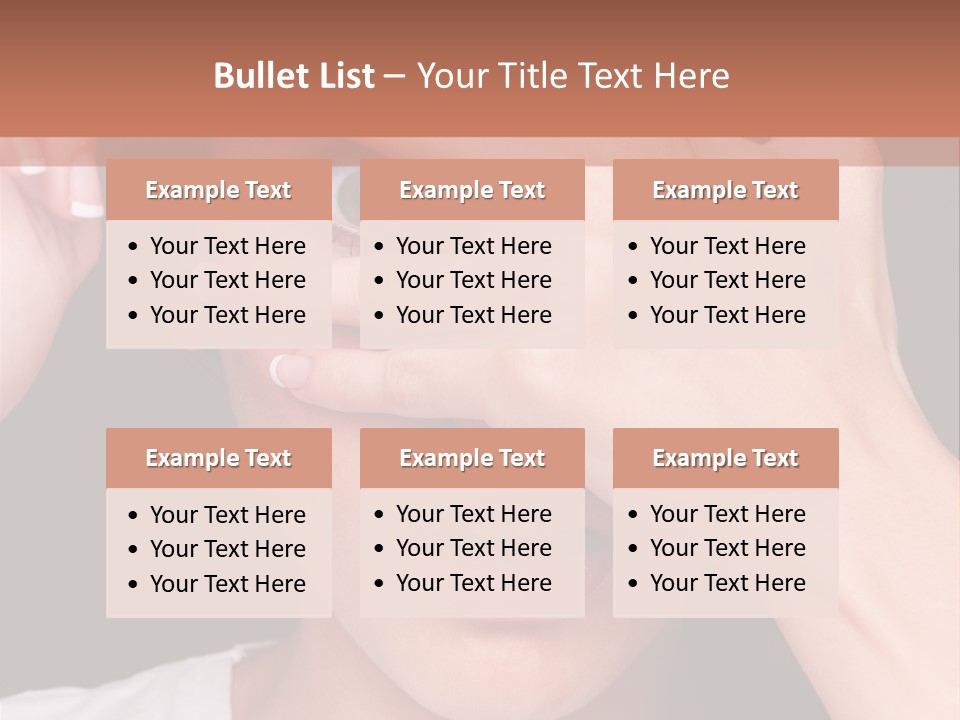Picture Female Watching PowerPoint Template