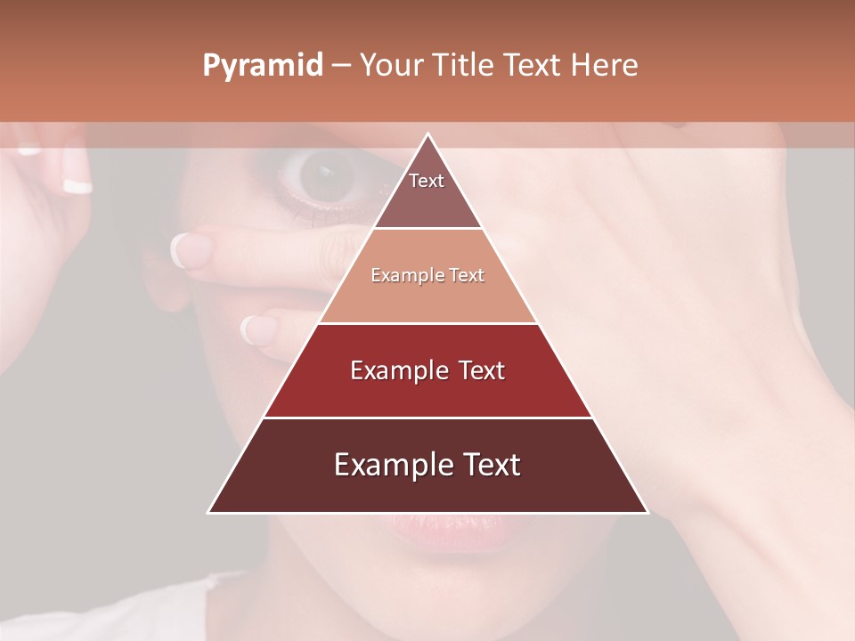 Picture Female Watching PowerPoint Template