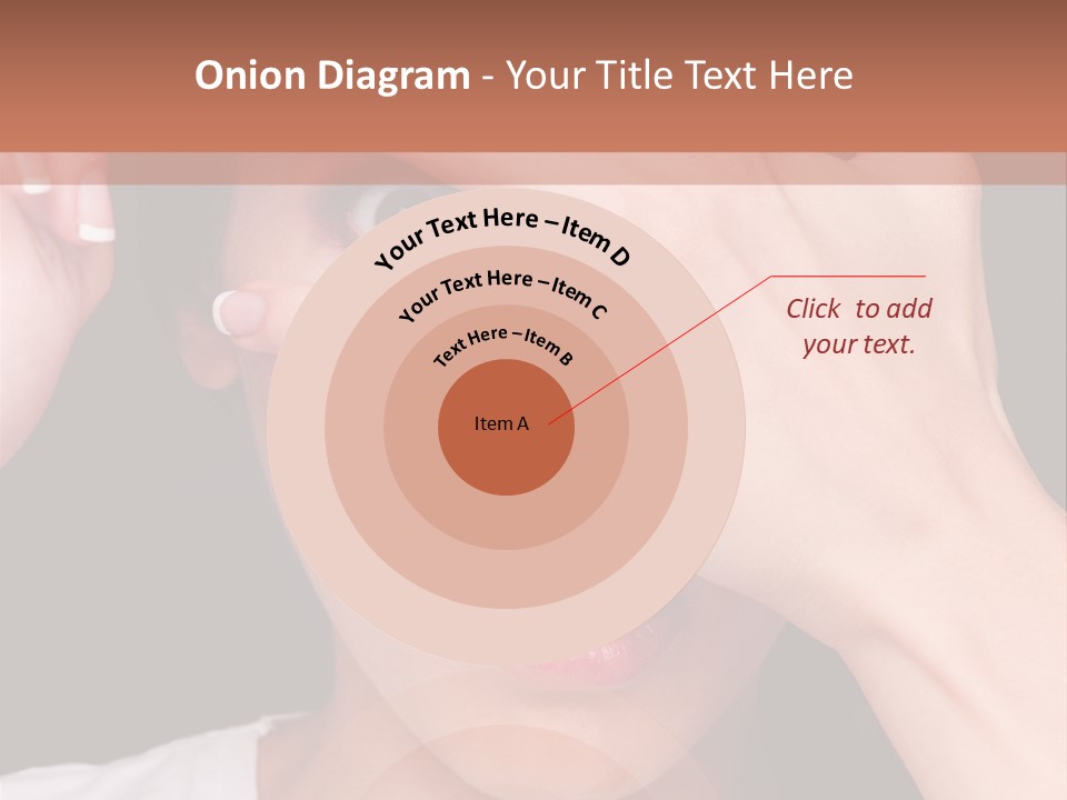 Picture Female Watching PowerPoint Template