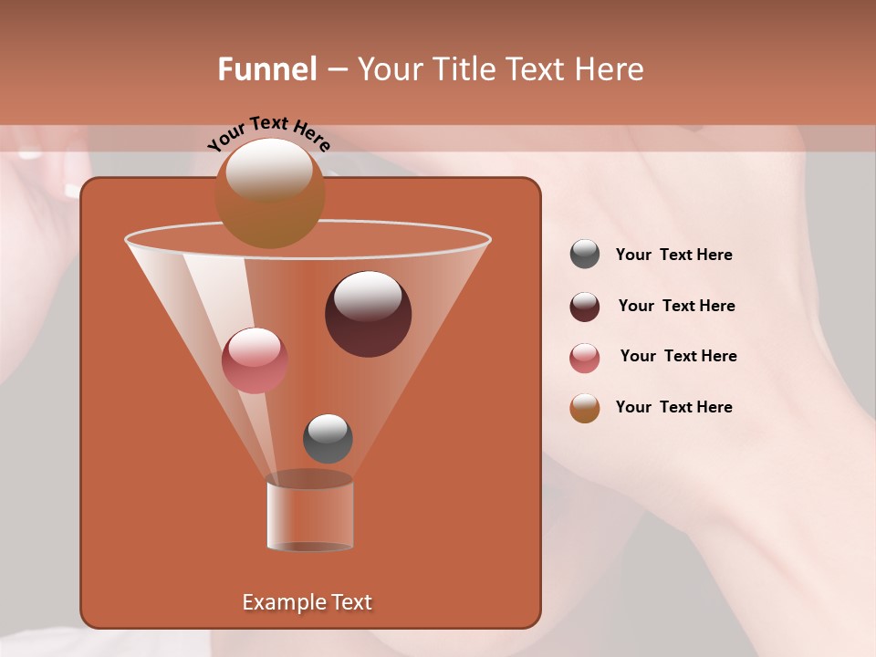 Picture Female Watching PowerPoint Template