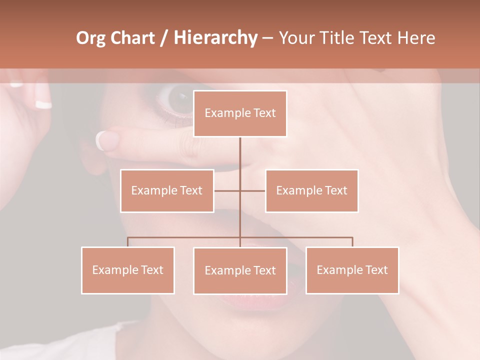 Picture Female Watching PowerPoint Template