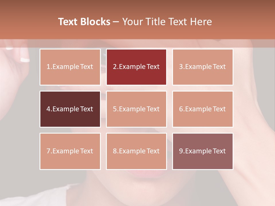 Picture Female Watching PowerPoint Template