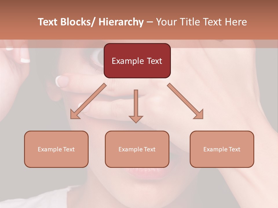 Picture Female Watching PowerPoint Template