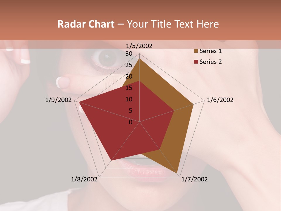 Picture Female Watching PowerPoint Template