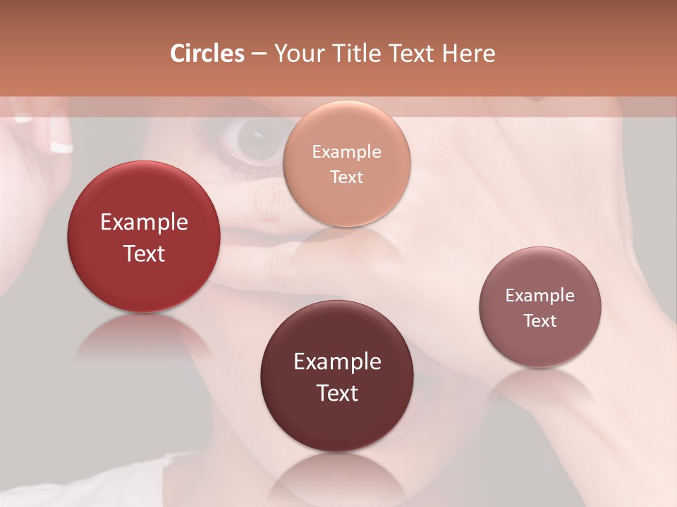 Picture Female Watching PowerPoint Template