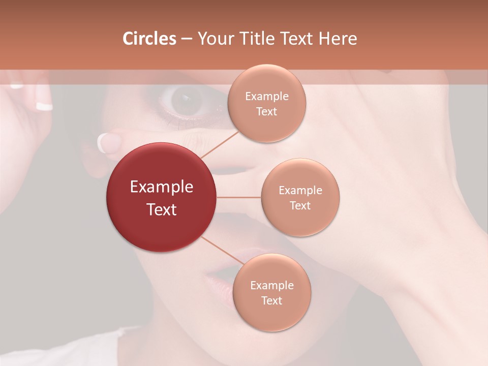 Picture Female Watching PowerPoint Template